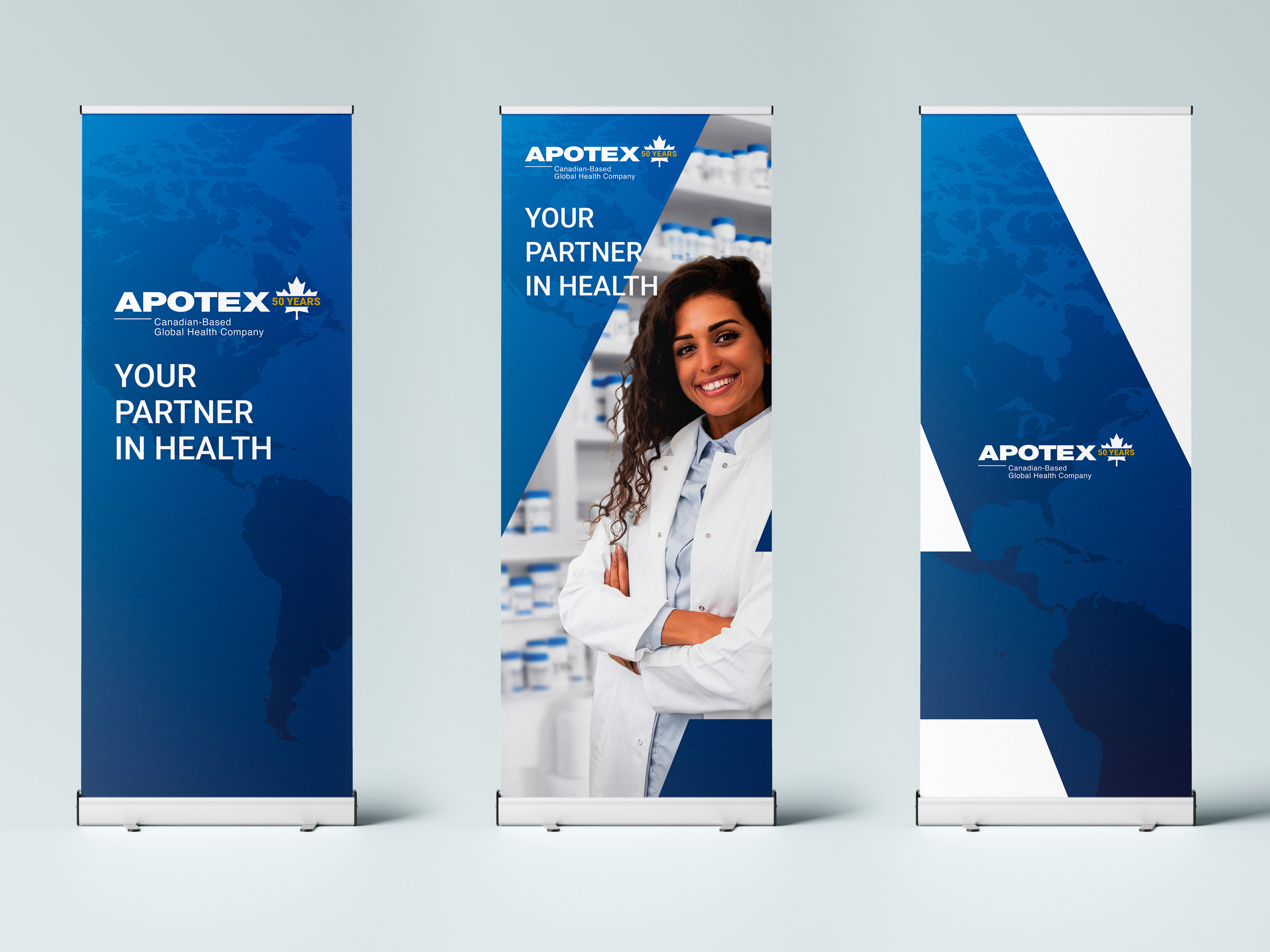 Branded banners for Apotex